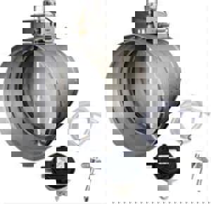 10 in. Make-up Air Damper Galvanized Ste